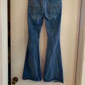 American Eagle distressed fit and flare jeans